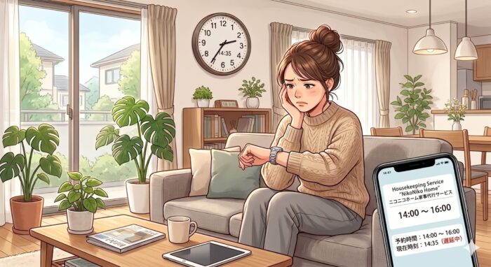 家事代行サービスの人が時間になっても来ない