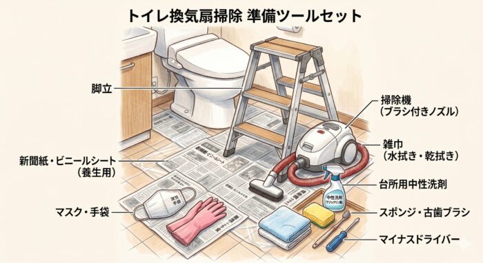 換気扇掃除に必要なもの