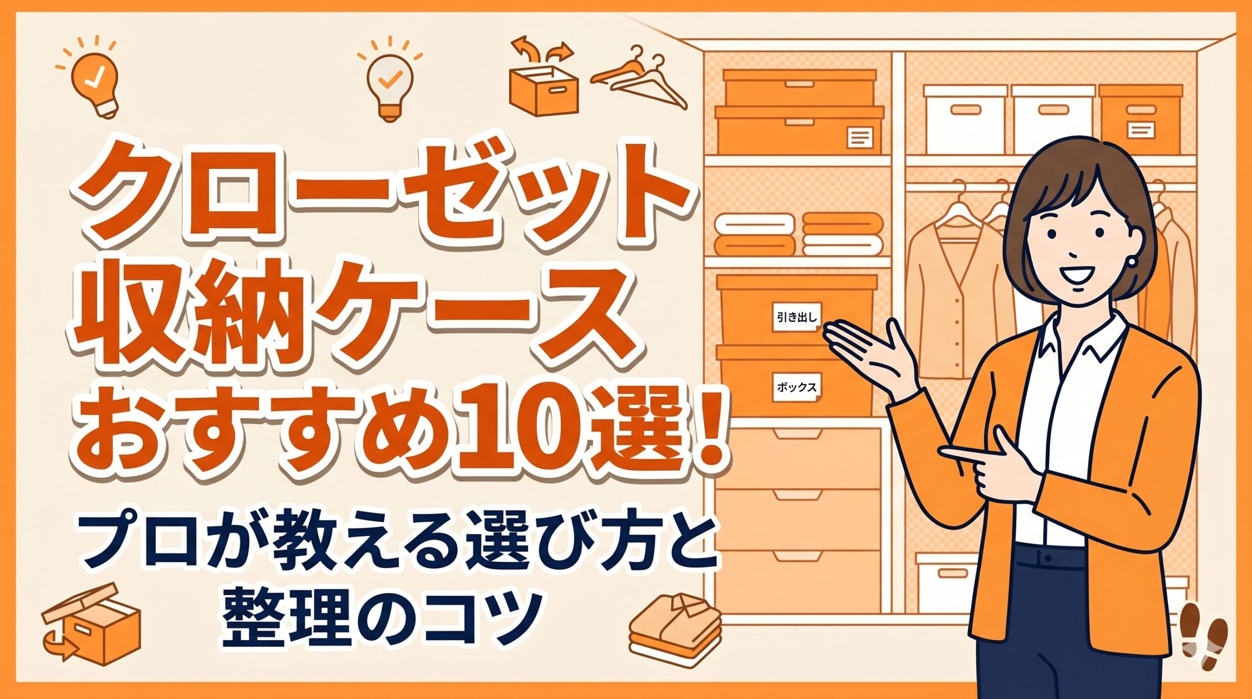 クローゼット収納ケースおすすめ10選！プロが教える選び方と整理のコツ
