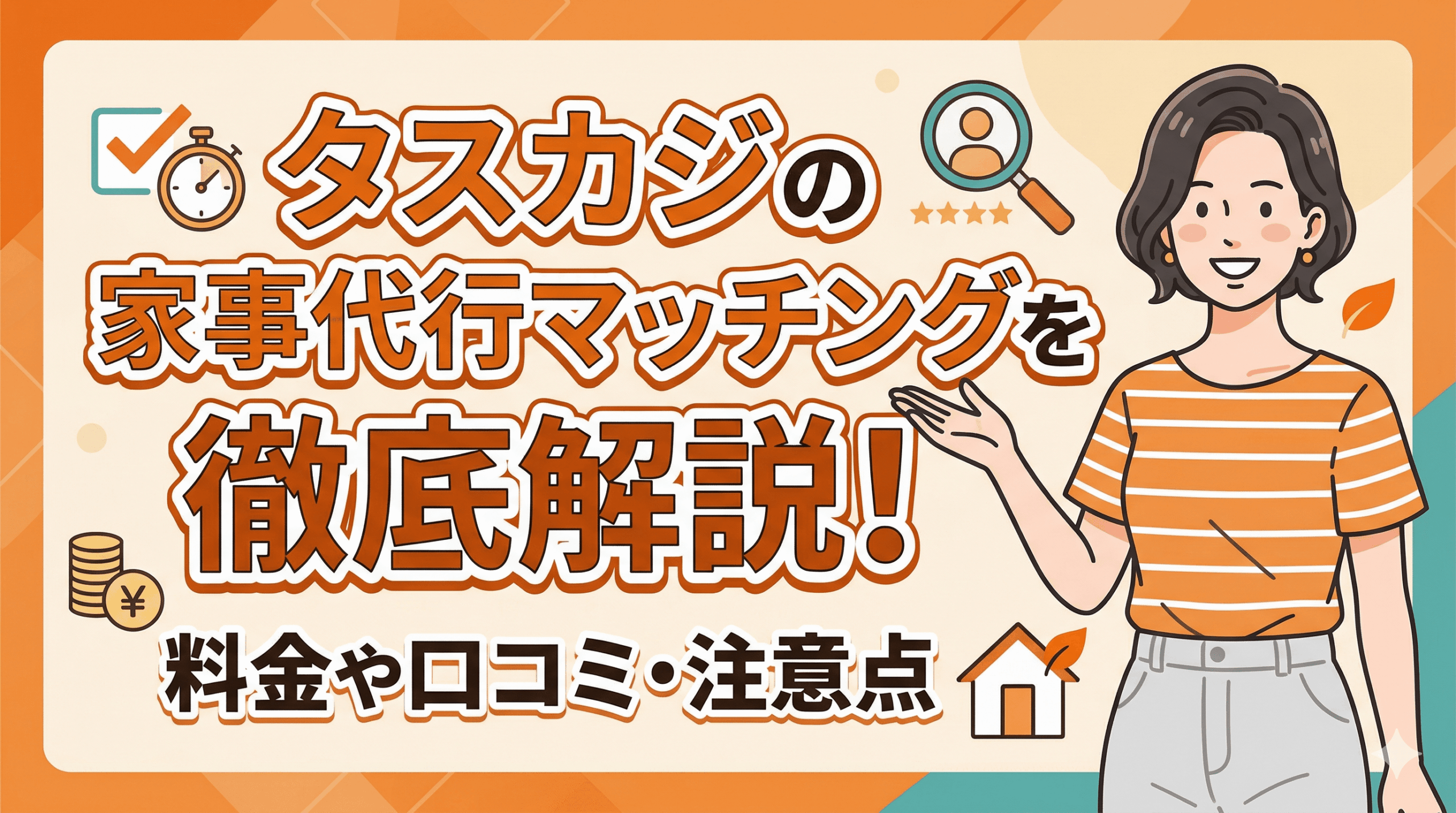 タスカジの家事代行マッチングを徹底解説！料金や口コミ・注意点