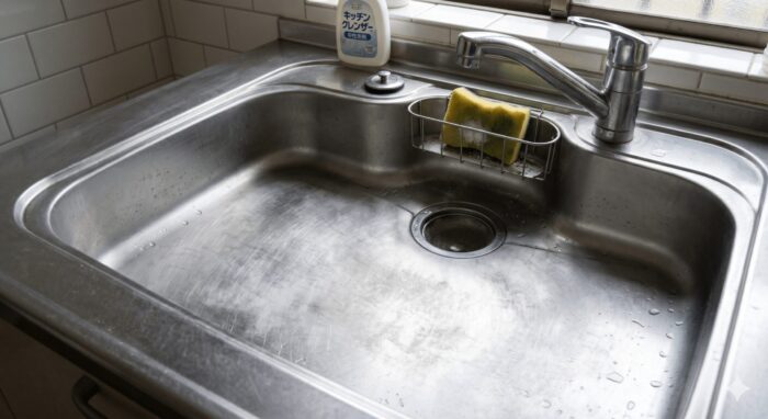 白くなったシンク